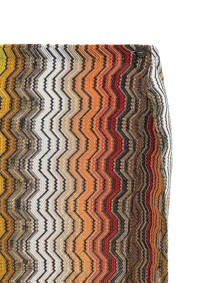 Missoni Greek Zig Pattern Raschel Skirt