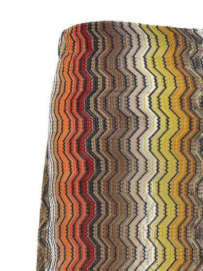 Missoni Greek Zig Pattern Raschel Skirt