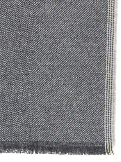 Brunello Cucinelli Diagonal Wool And Cashmere Scarf