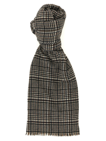 Brunello Cucinelli Prince Of Wales Cashmere Scarf