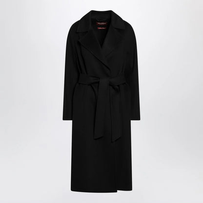 Max Mara Studio Black coat with belt