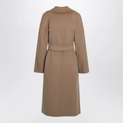 Max Mara Studio Camel belted coat in wool blend