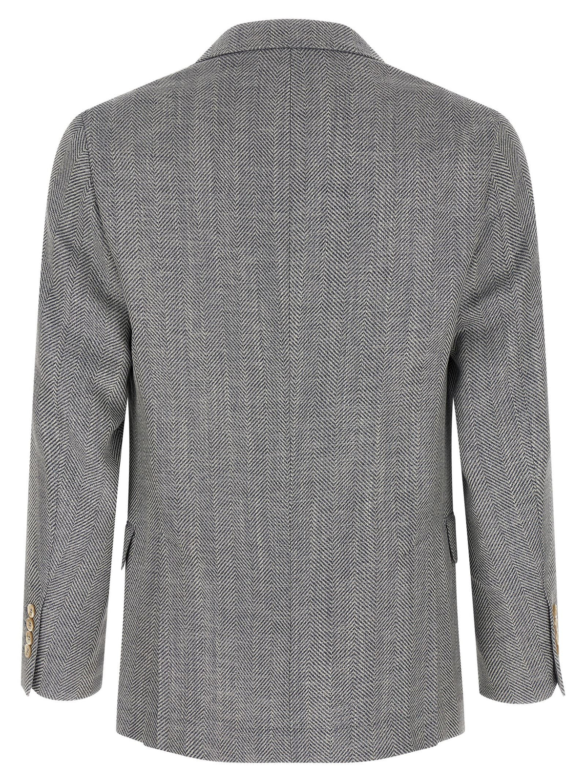 Brunello Cucinelli Deconstructed Single-breasted Blazer