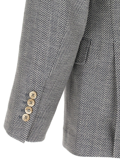 Brunello Cucinelli Deconstructed Single-breasted Blazer