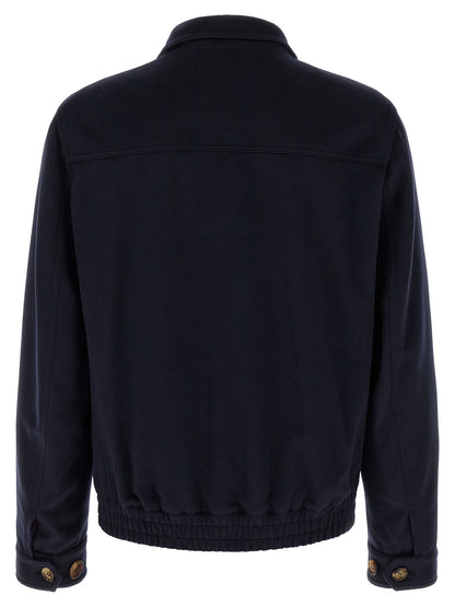 Brunello Cucinelli Wool Bomber Beaver