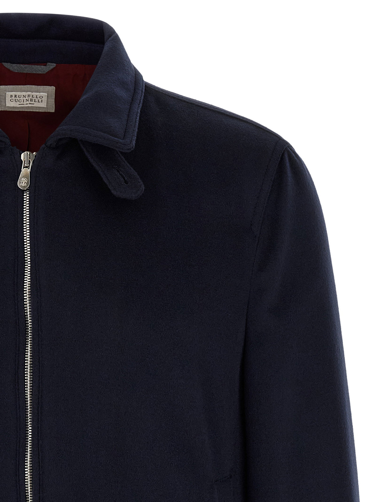 Brunello Cucinelli Wool Bomber Beaver