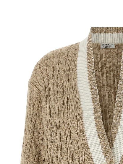 Brunello Cucinelli Braided Cardigan