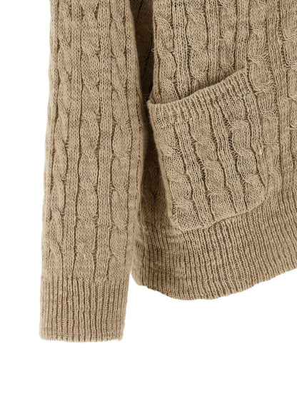 Brunello Cucinelli Braided Cardigan