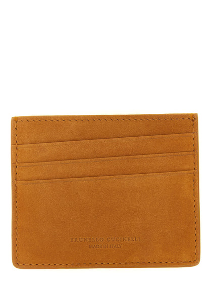 Brunello Cucinelli Suede Card Holder