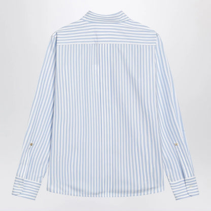 Max Mara White/light blue striped shirt