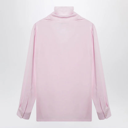 Max Mara Pink blouse in silk charmeuse
