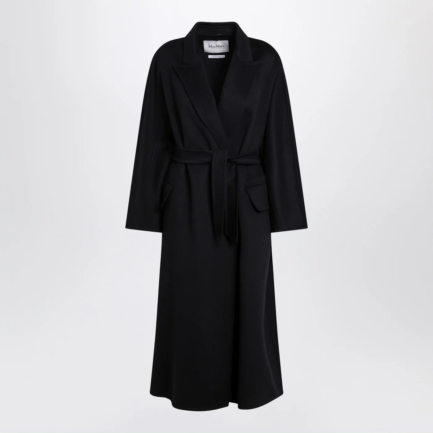 Max Mara Navy cashmere wrap coat
