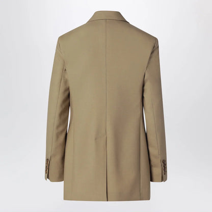 Max Mara Camel wool-blend double-breasted jacket