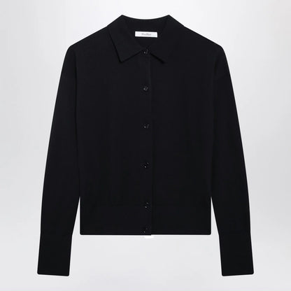 Max Mara Navy wool-blend cardigan