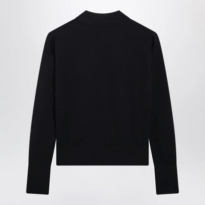 Max Mara Navy wool-blend cardigan