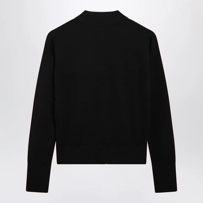 Max Mara Black wool-blend cardigan