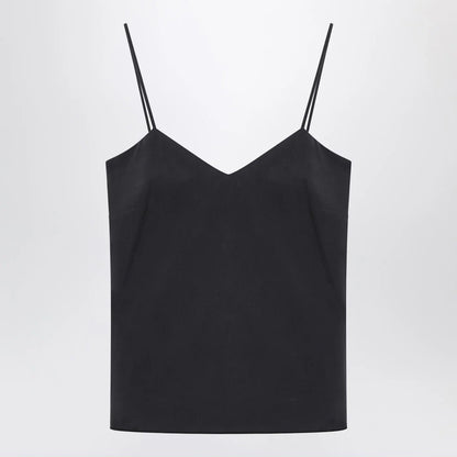 Max Mara Blue silk tank top