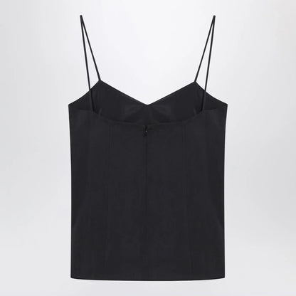 Max Mara Blue silk tank top