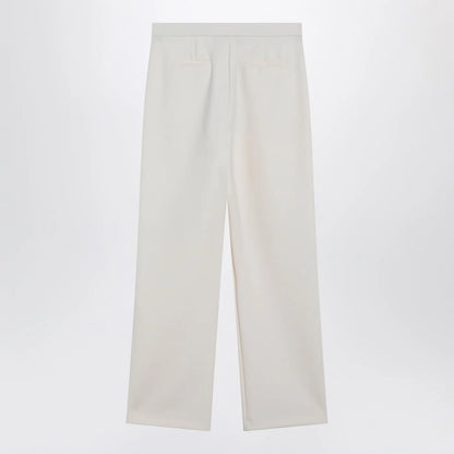 Max Mara Ivory straight-leg trousers