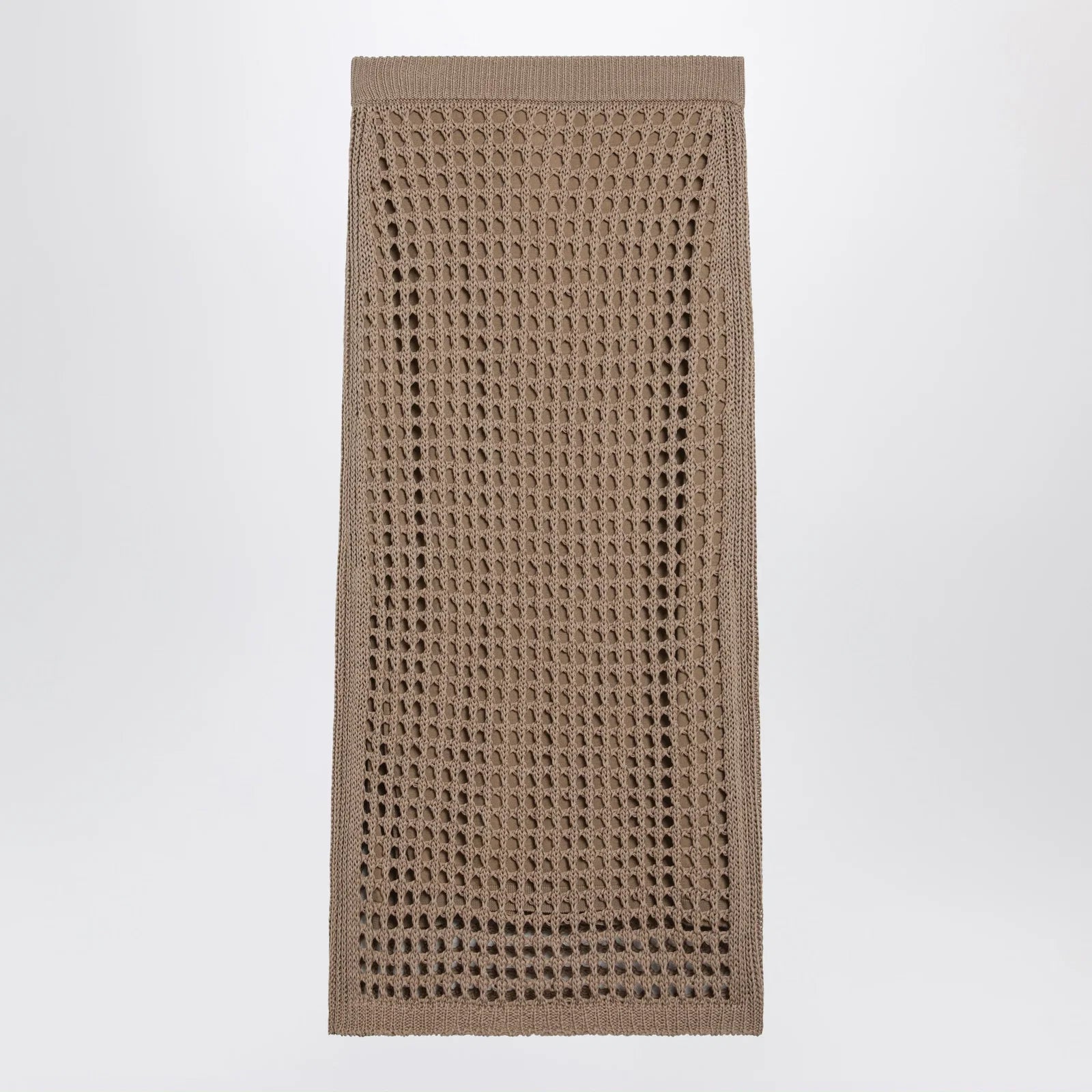 Max Mara Mesh cotton maxi skirt in Desert