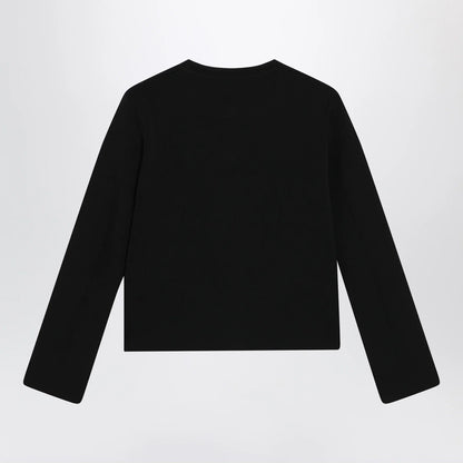 Max Mara Black viscose-blend cardigan