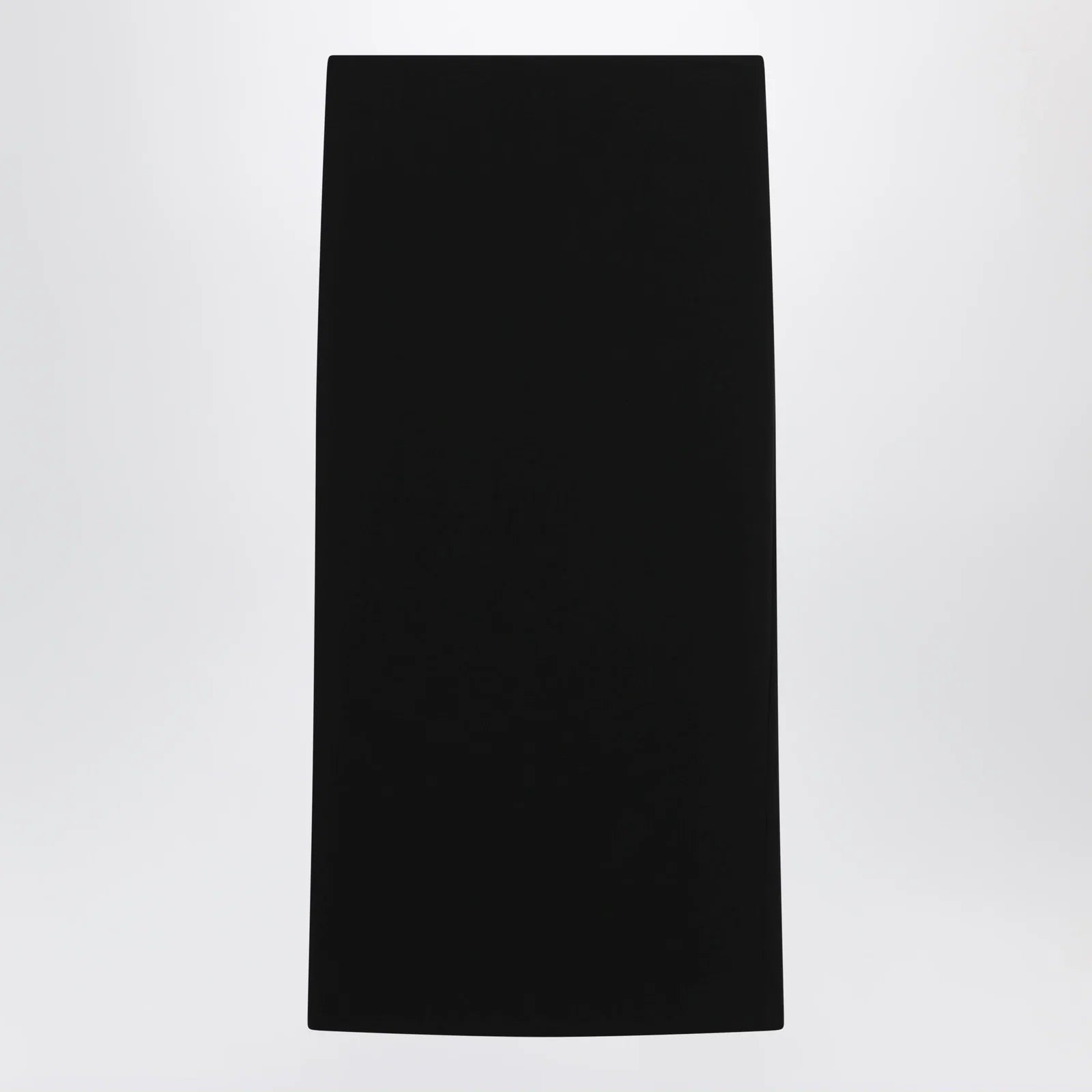 Max Mara Midi skirt in compact crêpe jersey in black
