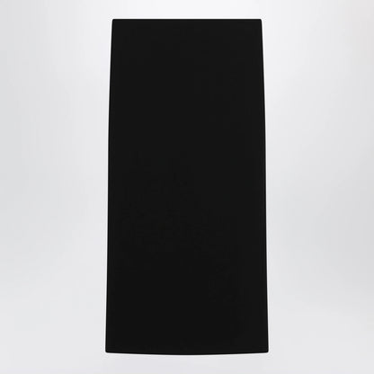 Max Mara Midi skirt in compact crêpe jersey in black