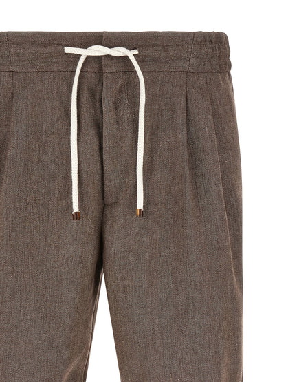 Brunello Cucinelli Linen And Wool Bermuda Shorts