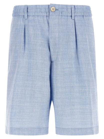 Brunello Cucinelli Chevron Bermuda Shorts