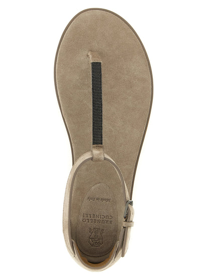 Brunello Cucinelli Precious Strap Sandals
