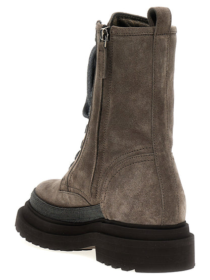 Brunello Cucinelli Monile Ankle Boots