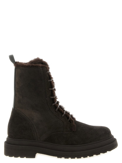 Brunello Cucinelli Precious Loop Ankle Boots