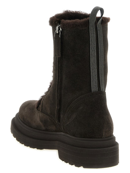 Brunello Cucinelli Precious Loop Ankle Boots