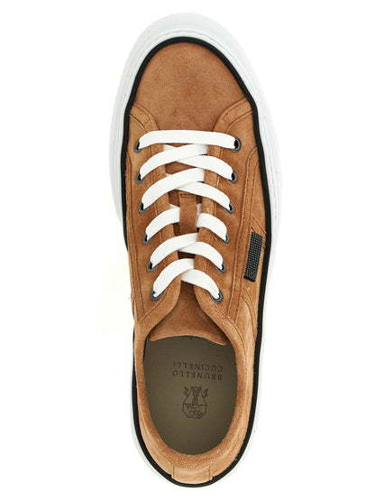 Brunello Cucinelli Shiny Tab Sneakers