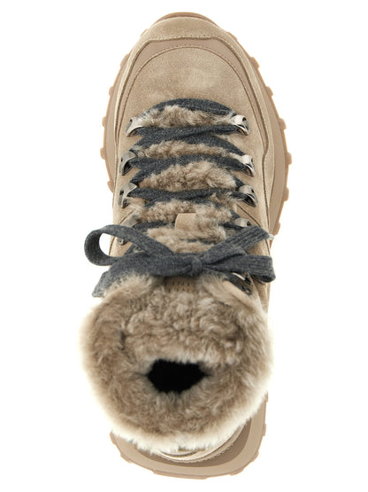 Brunello Cucinelli Lace-up Ankle Boots With Hooks
