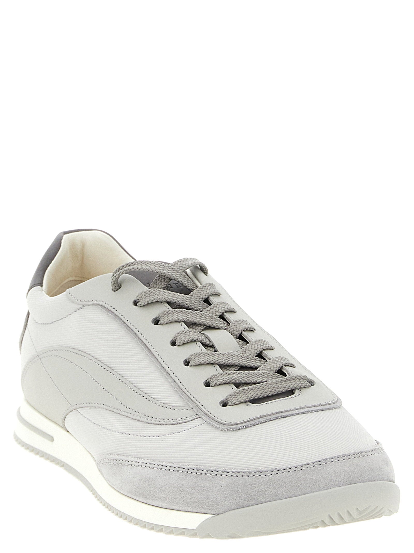 Brunello Cucinelli Techno And Nubuck Fabric Sneakers