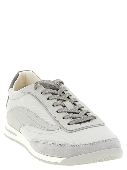 Brunello Cucinelli Techno And Nubuck Fabric Sneakers