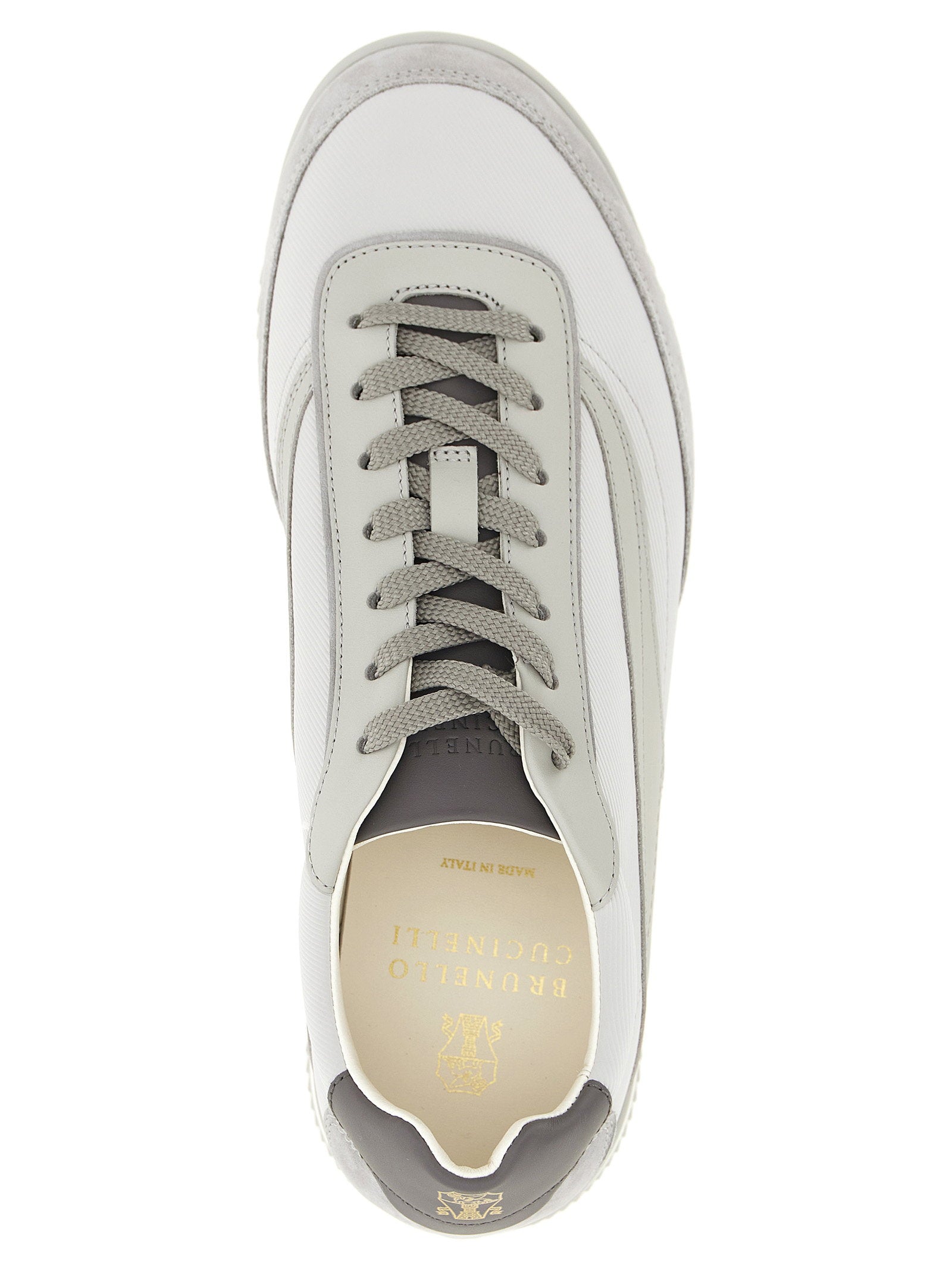 Brunello Cucinelli Techno And Nubuck Fabric Sneakers