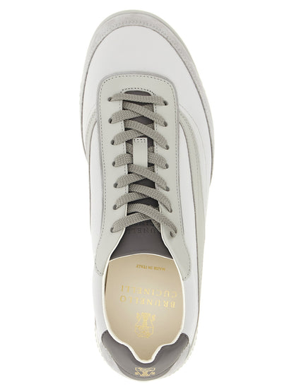Brunello Cucinelli Techno And Nubuck Fabric Sneakers