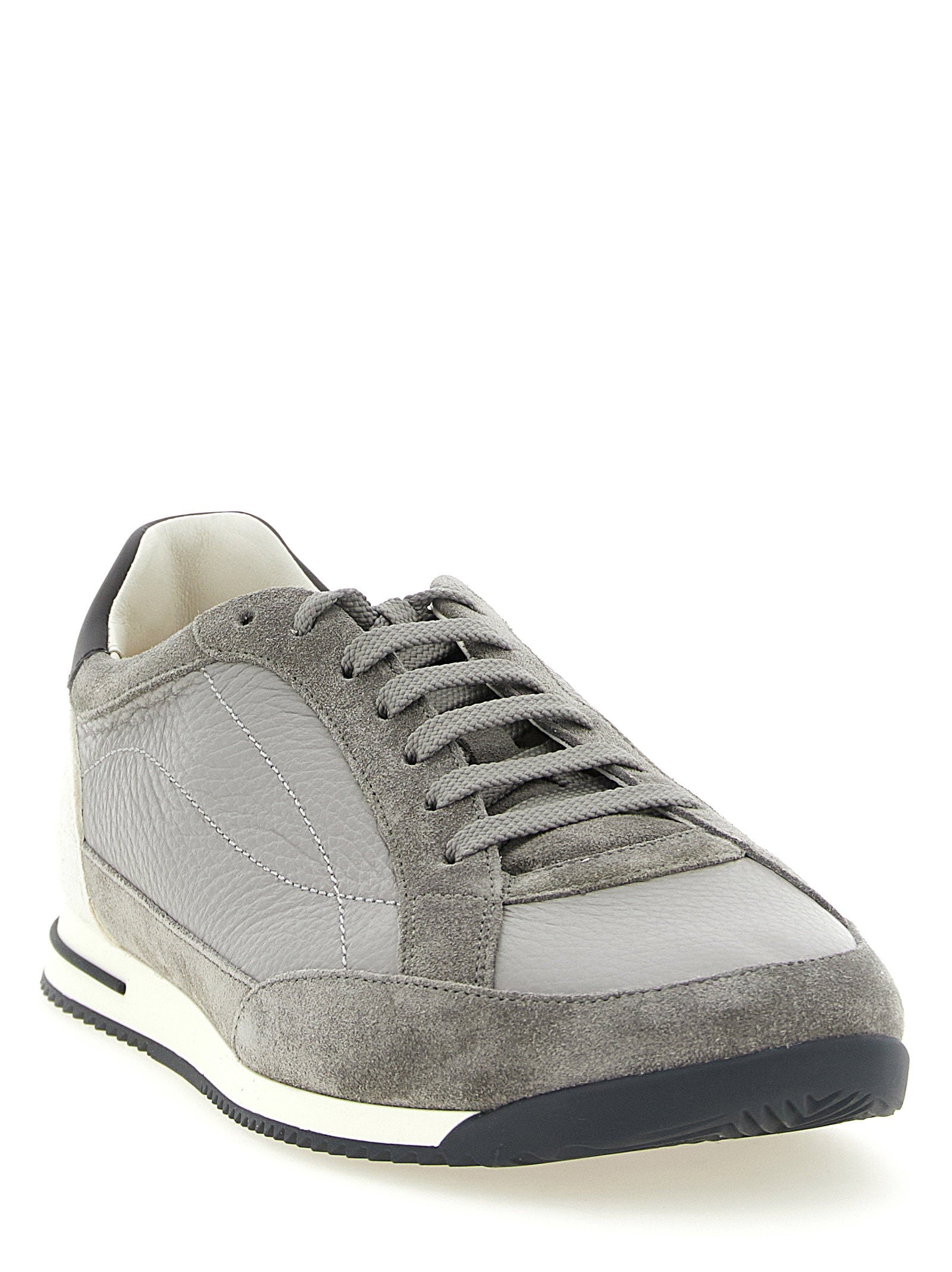 Brunello Cucinelli Deer And Suede Sneakers