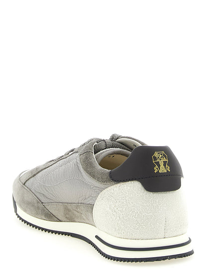 Brunello Cucinelli Deer And Suede Sneakers