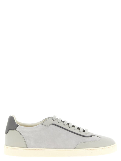 Brunello Cucinelli Leather And Suede Sneakers