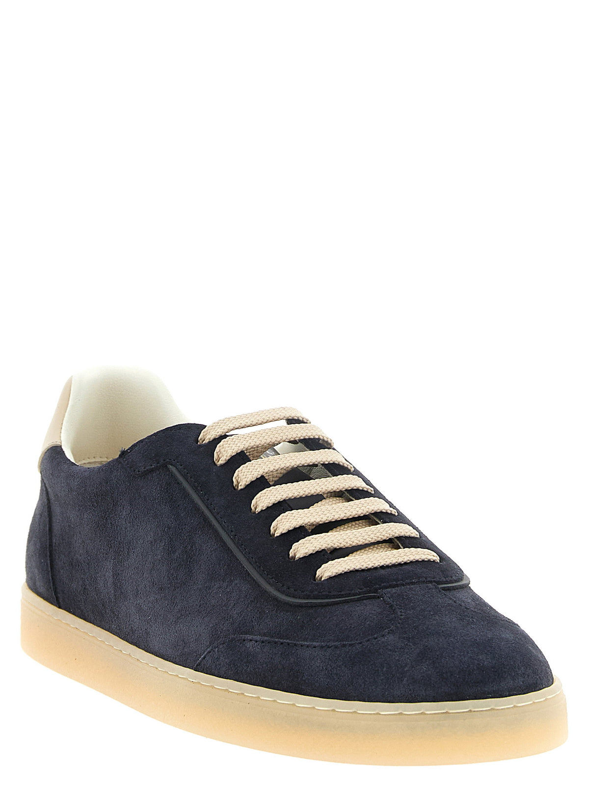 Brunello Cucinelli Blue Suede Sneakers