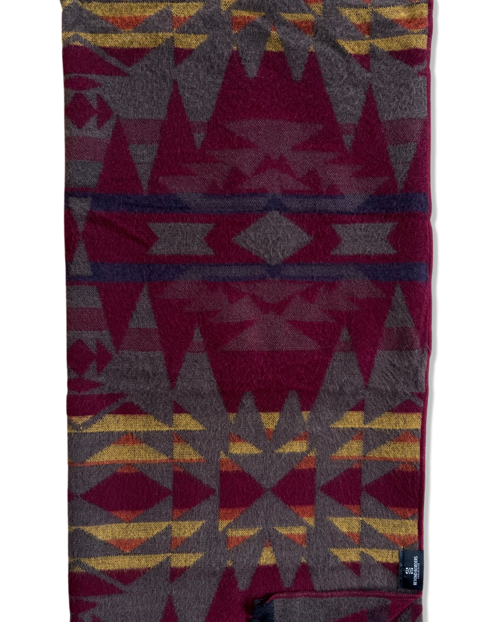 Mindo Throw - Maroon Sunset