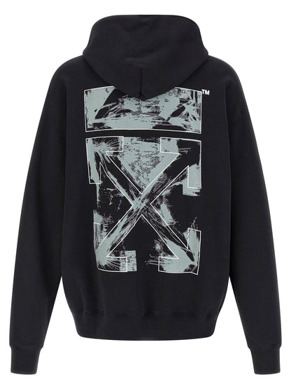 Off White Paint Arrow Skate Hoodie