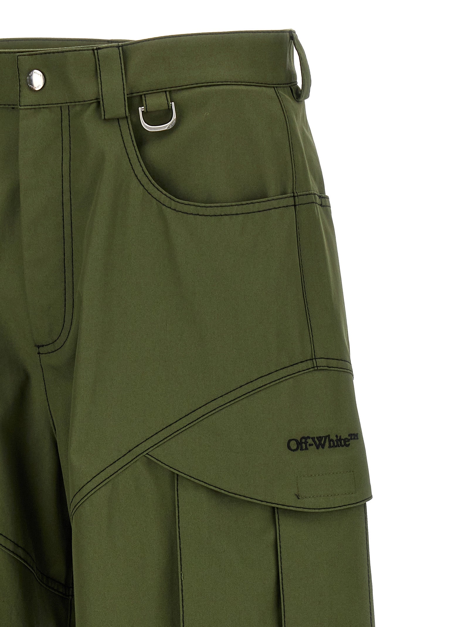 Off White Off-white Arr Cot Straight Cargo Pants