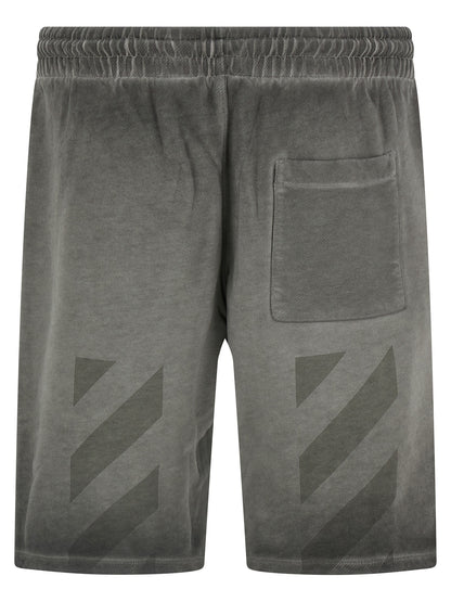 Off White Off-white Laundry Diagonal Skate Bermuda Shorts