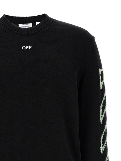 Off White Diag Outline Sweater
