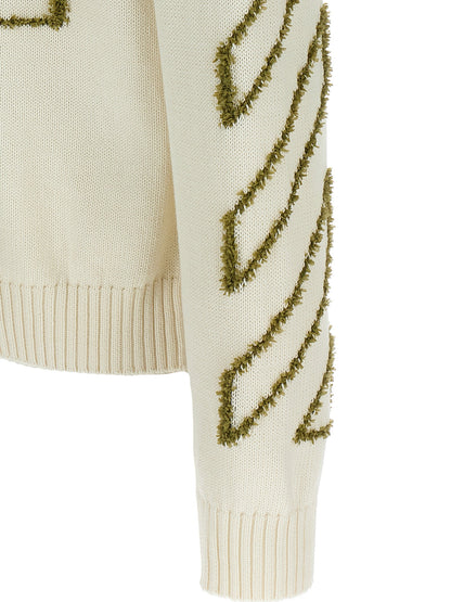 Off White Diag Outline Sweater