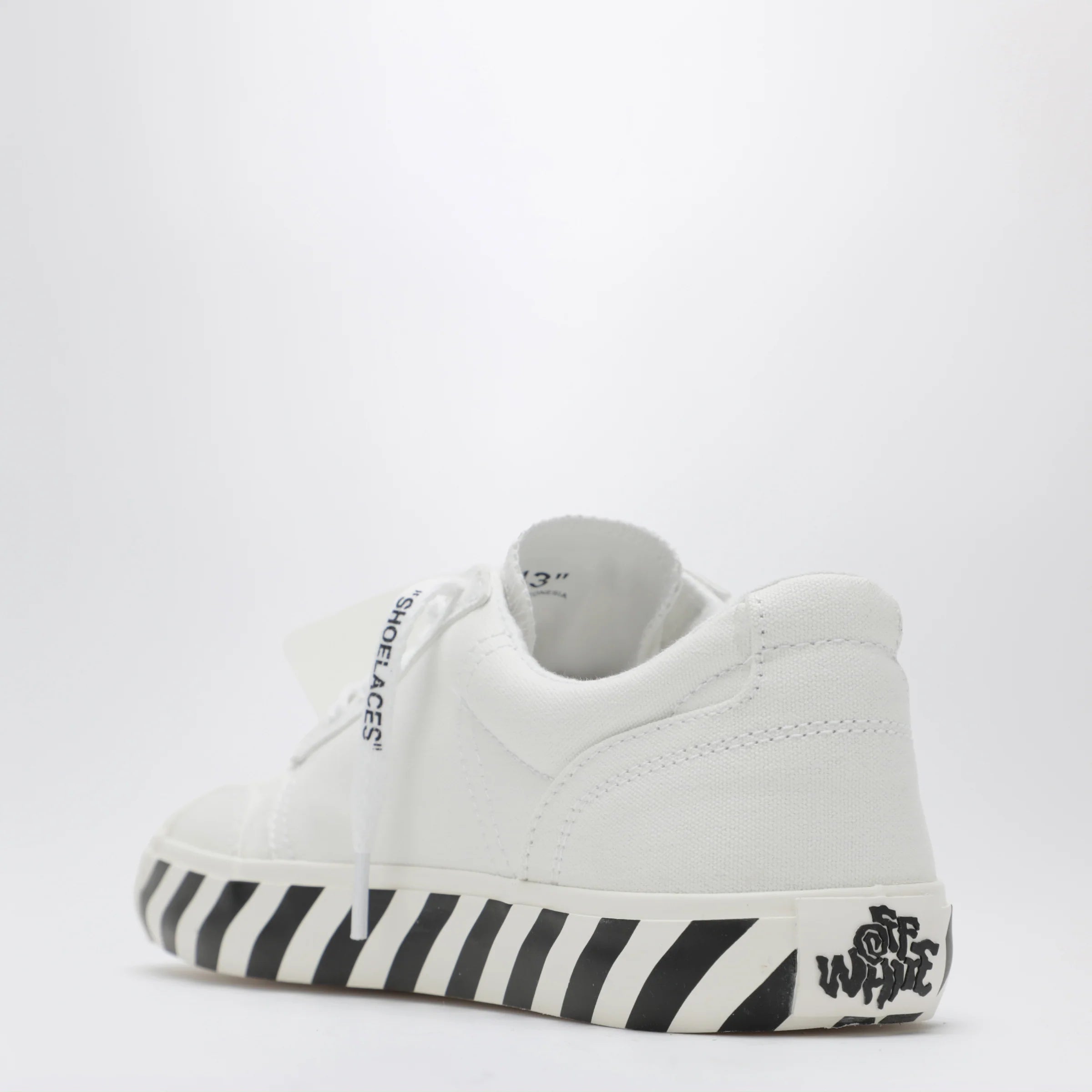 Off White Off-White™ Vulcanized lace-up fabric sneakers in white